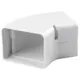 ClimaConnect Coude plat 45° pour gaine de montage 100 mm - RAL 9010
