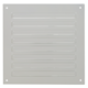 Grille extérieure carrée 200x200 mm aluminium - RAL9010
