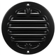 Grille extérieure ronde en aluminium 80mm - RAL9005 30% brillant