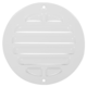Grille extérieure ronde 160 mm aluminium - RAL9016