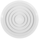 Diffuseur plafonnier rond avec motif fixe Ø 150 mm - RAL9016