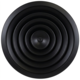 Diffuseur plafonnier rond avec motif fixe Ø 300 mm - RAL9005 30% gloss