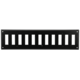 Grille murale réglable 400x100 mm métal - RAL9005 30% brillant
