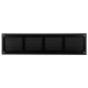 Grille murale 500x100mm aluminium - RAL9005 30% brillant