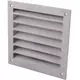 Grille murale extérieure aluminium 150x150 mm - Aluminium