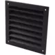 Grille murale extérieure en aluminium 100x100 mm - RAL 9005