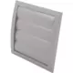 Grille de surpression à lamelles 190 x 190 mm diamètre : 125 gris - ND12ZP