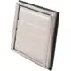 Grille frontale en acier inoxydable 125mm avec ailettes d'entrée hautes mobiles - EL-SS-OP125 SS