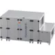 Centrales de traitement d'air Maxivent WTW avec échangeur à contre-courant de 5 000 m³/h, batterie à eau chaude et refroidissement DX, horizontale à droite - PHE 5000 H WDJR T 01