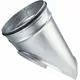 Pièce de selle Ø 500 mm - 400 mm (45°) - Galvanisée