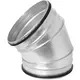 Coude spiralé rond 45° Ø 315 mm pour conduit rigide galvanisé