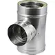 Elément droit à double paroi diamètre 150 mm (150/200) Pièce en T T90 EW I316L/I304 (D0,5/0,6)