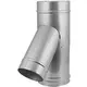 Elément droit à double paroi diamètre 150 mm (150/200) Pièce en T T135 EW I316L/I304 (D0,5/0,6)