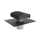 Terminal de toit Econox CTM 125 mm aluminium anthracite avec couvercle