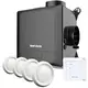 Vent-Axia Multihome AEP advance Package 368 m³/h Bluetooth + capteur d'humidité + batterie de contrôle RFT + 4 vannes - euro plug