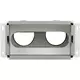 Diffuseur mural avec raccordement arrière Vent-Axia Uniflexplus 2x Ø90 mm