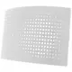 Bouche de ventilation Ø 125 mm avec capuchon perforé pour montage mural BLANC - DTQA125