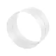 Raccord femelle pour raccords spiralés Ø 125 mm - sur mesure RAL9010