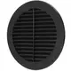 Grille à ailettes diamètre 150 mm noir - VR150M