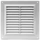 Grille de ventilation carrée grillagée 150 x 150 mm blanc - VR1550