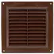 Grille de ventilation carrée grillagée 150 x 150 mm marron - VR1550B