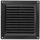 Grille de ventilation carrée 150 x 150 mm noir - VR1515M