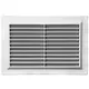 Grille de ventilation rectangulaire grillagée 250 x 170 mm blanc - VR2517
