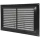 Grille de ventilation rectangulaire grillagée 250 x 170 noir - VR2517M