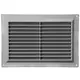 Grille de ventilation rectangulaire grillagée 250 x 170 mm gris - VR2517P