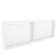 Grille murale en aluminium avec ailettes fixes - à clips - 800x400