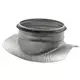 Piquage rond symétrique Ø 250 mm - 160 mm (90°) - galvanisé