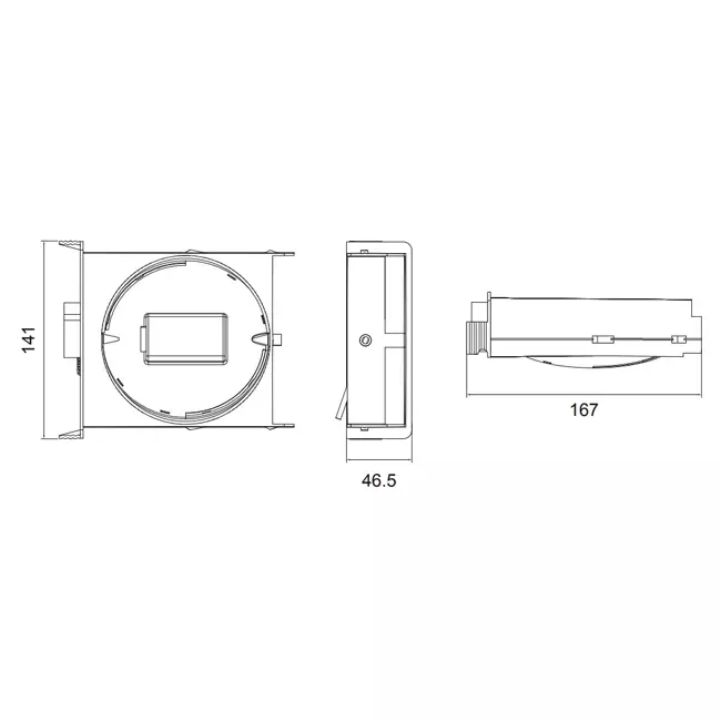 Duco Focus CO2 + vanne de contrôle de l'humidité 50 m³/h