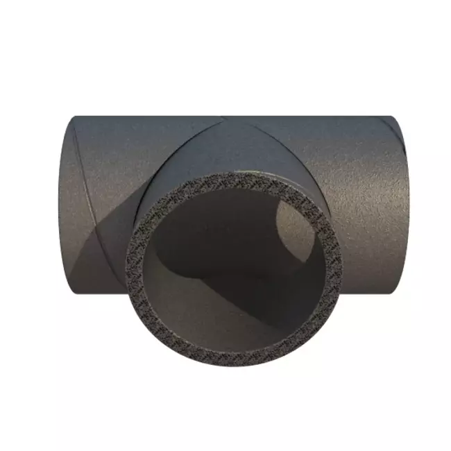 Ubbink Aerfoam Pièce en T à 90 degrés 125 mm
