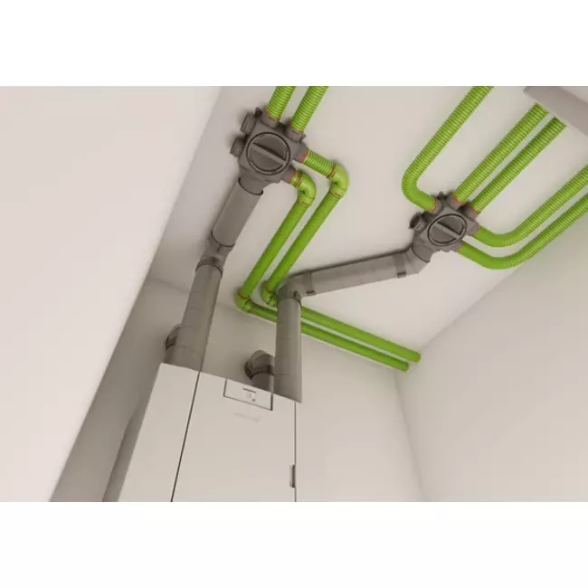 Ubbink Aerfoam Coude à 45 degrés 180 mm