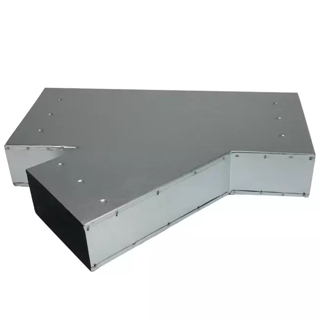 Pièce en T 45 degrés 220x80 mm - 170x80 mm pour gaine