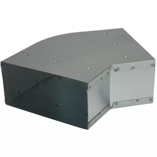 Coude 45 degrés 170x80 mm horizontal pour gaine