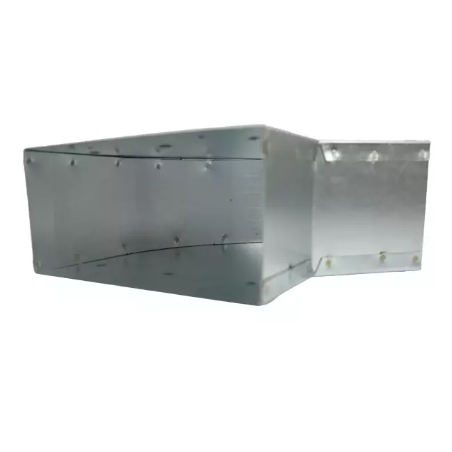 Coude 45 degrés 170x80 mm horizontal pour gaine