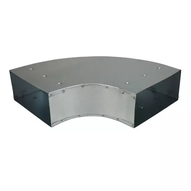 Coude à 90 degrés 170x80 mm horizontal pour gaine