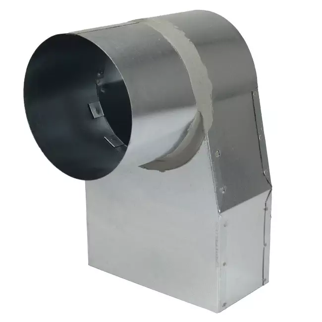 Angle d'ardoise 170x80 mm au diamètre 160 mm pour gaine