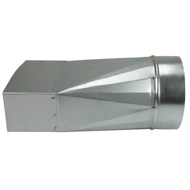 Adaptateur 170x80 mm à 160 mm de diamètre pour gaine