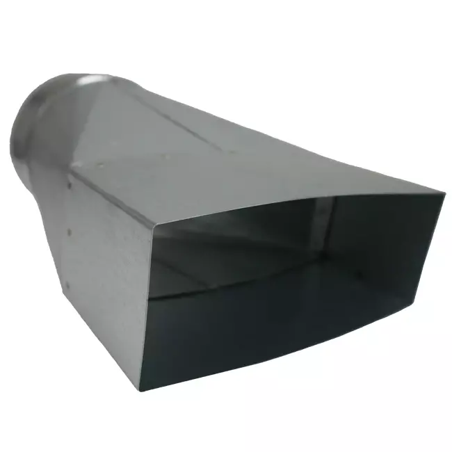 Adaptateur 170x80 mm à 160 mm de diamètre pour gaine