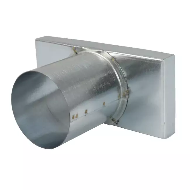 Couvercle 170x80 mm avec raccord de diamètre 80 mm pour le tuyau d'évacuation des fumées