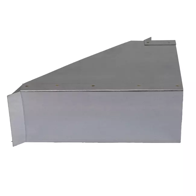 Raccordement latéral 170x80 mm 45 degrés pour la canalisation