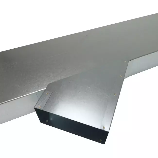 Raccordement latéral 170x80 mm 45 degrés pour la canalisation