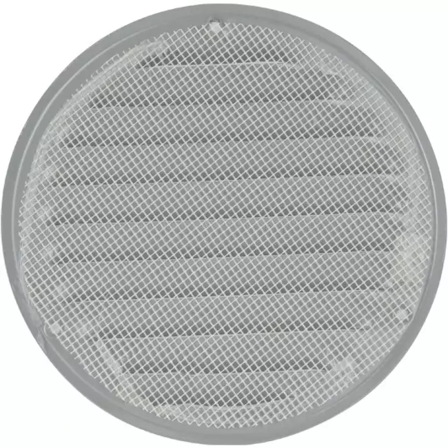 Grille de ventilation métal ronde Ø 160 mm gris - MR160P - RAL9006