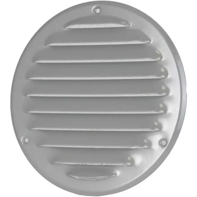 Grille de ventilation métal ronde Ø 160 mm gris - MR160P - RAL9006