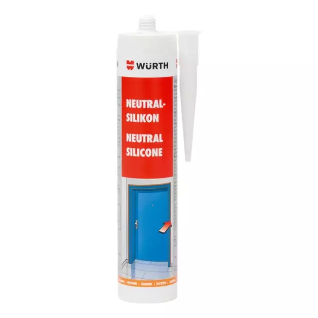 Mastic silicone blanc neutre en cartouche 310ml. (pièce)