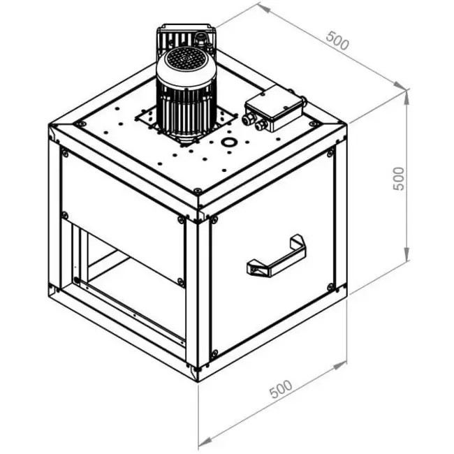 Ventilateur de caisson moteur extérieur flux linéaire - MPC 250 EC TI 30