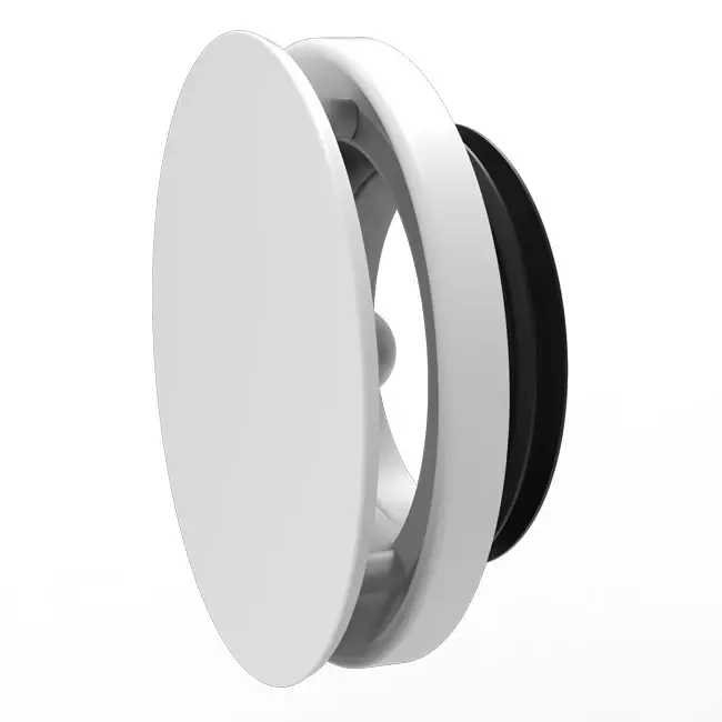 Vent-Axia Uniflexplus RV 100 mm robinet d'alimentation et de vidange réglable - blanc