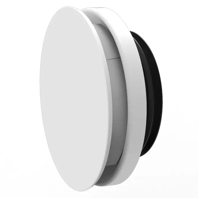 Vent-Axia Uniflexplus RV 100 mm robinet d'alimentation et de vidange réglable - blanc